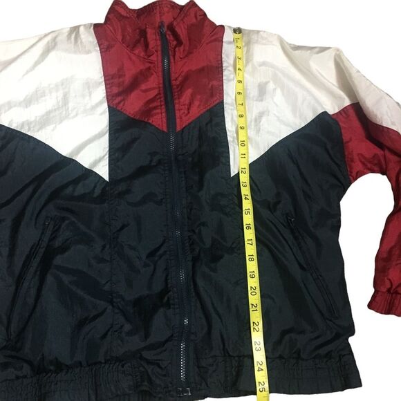 Vintage London Fog Track Jacket Size Small Color Block Nylon Windbreaker - Picture 10 of 14